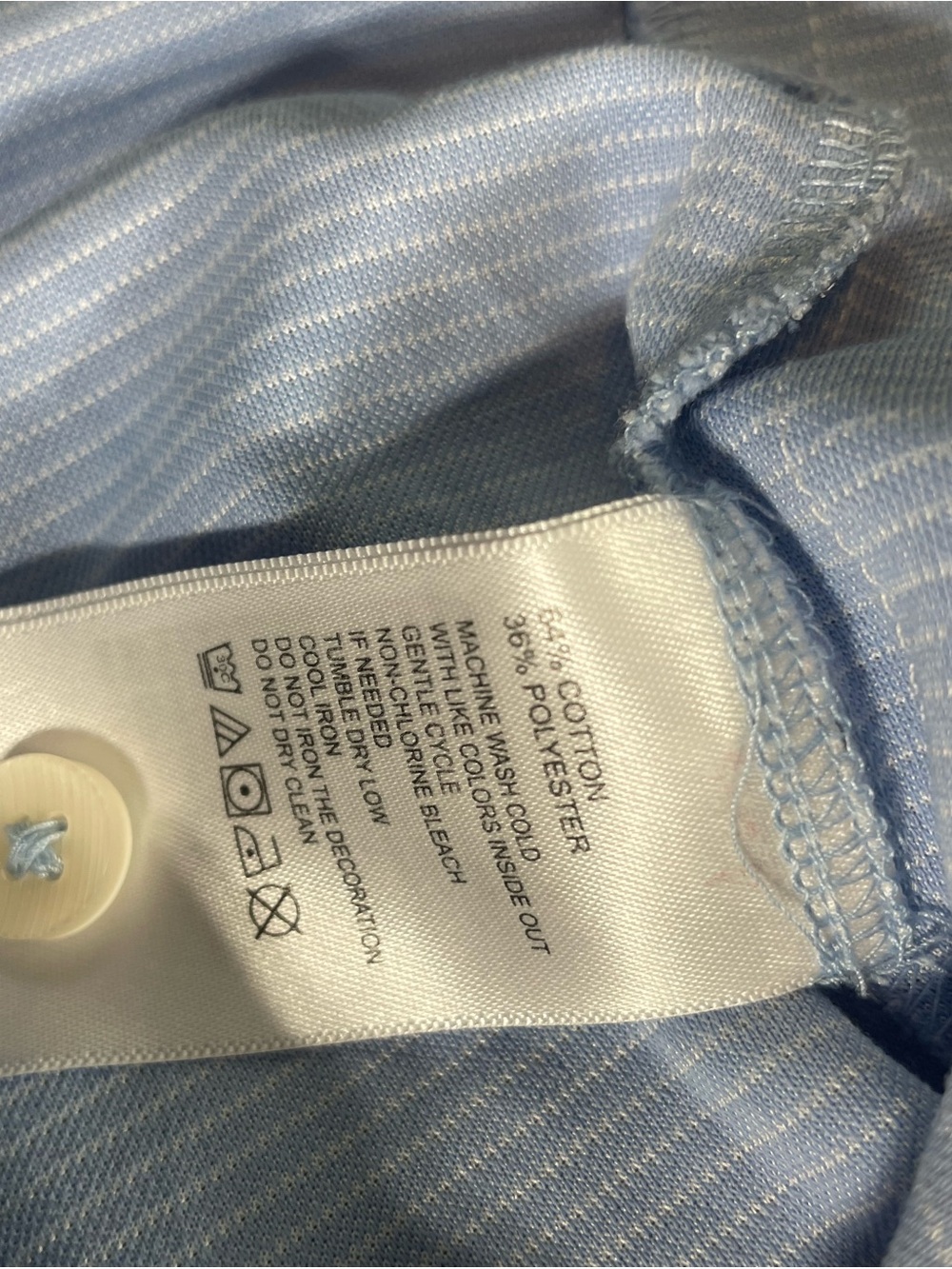 Tommy Bahama Light Blue Men's Polo Shirt - Picture 9 of 10